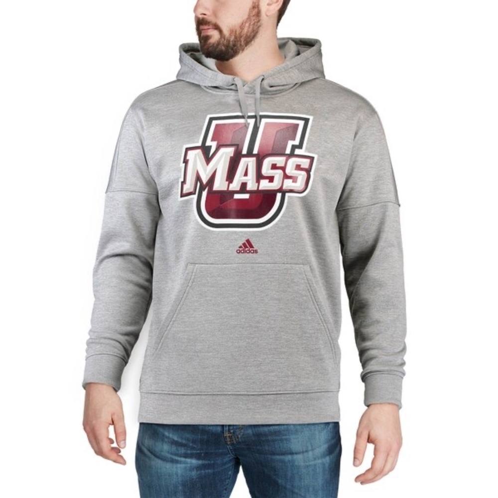 Adidas Gray UMass Hoodie